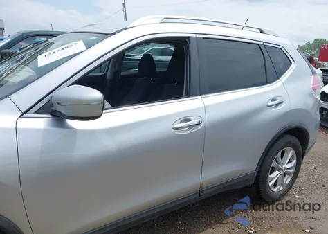 2015 Nissan Rogue Sv z USA, uszkodzony, nr VIN KNMAT2MT6FP510249